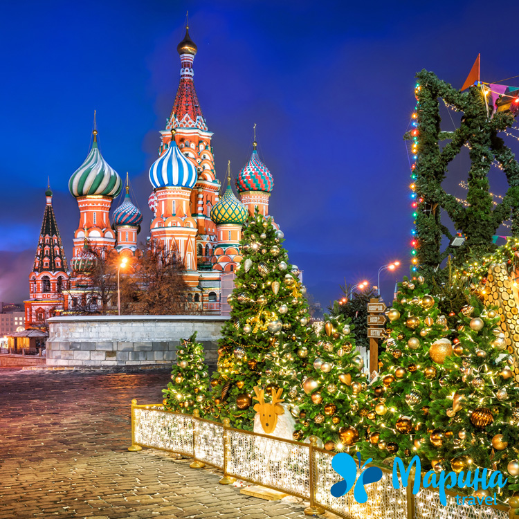 Новогодняя программа приема школьных групп на ЗИМНИЕ каникулы - Новый год в Москве - на 2 дня