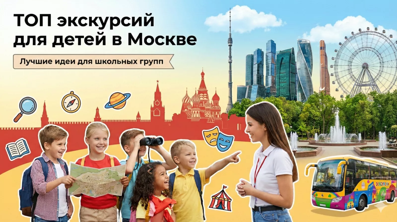 ТОП экскурсий для детей в Москве по возрастам